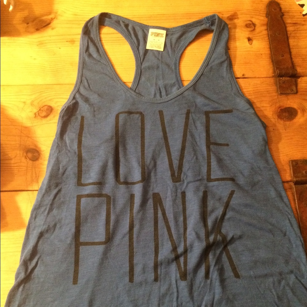 Pink race back tank